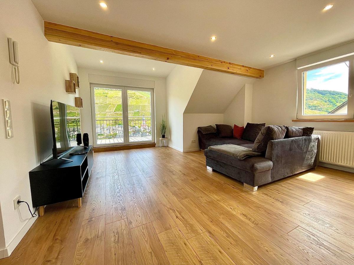 Sky Apartment, Blick Zur Mosel, Grosser Balkon, Kaffeemaschine, Smart Tv Zell an der Mosel Exteriör bild
